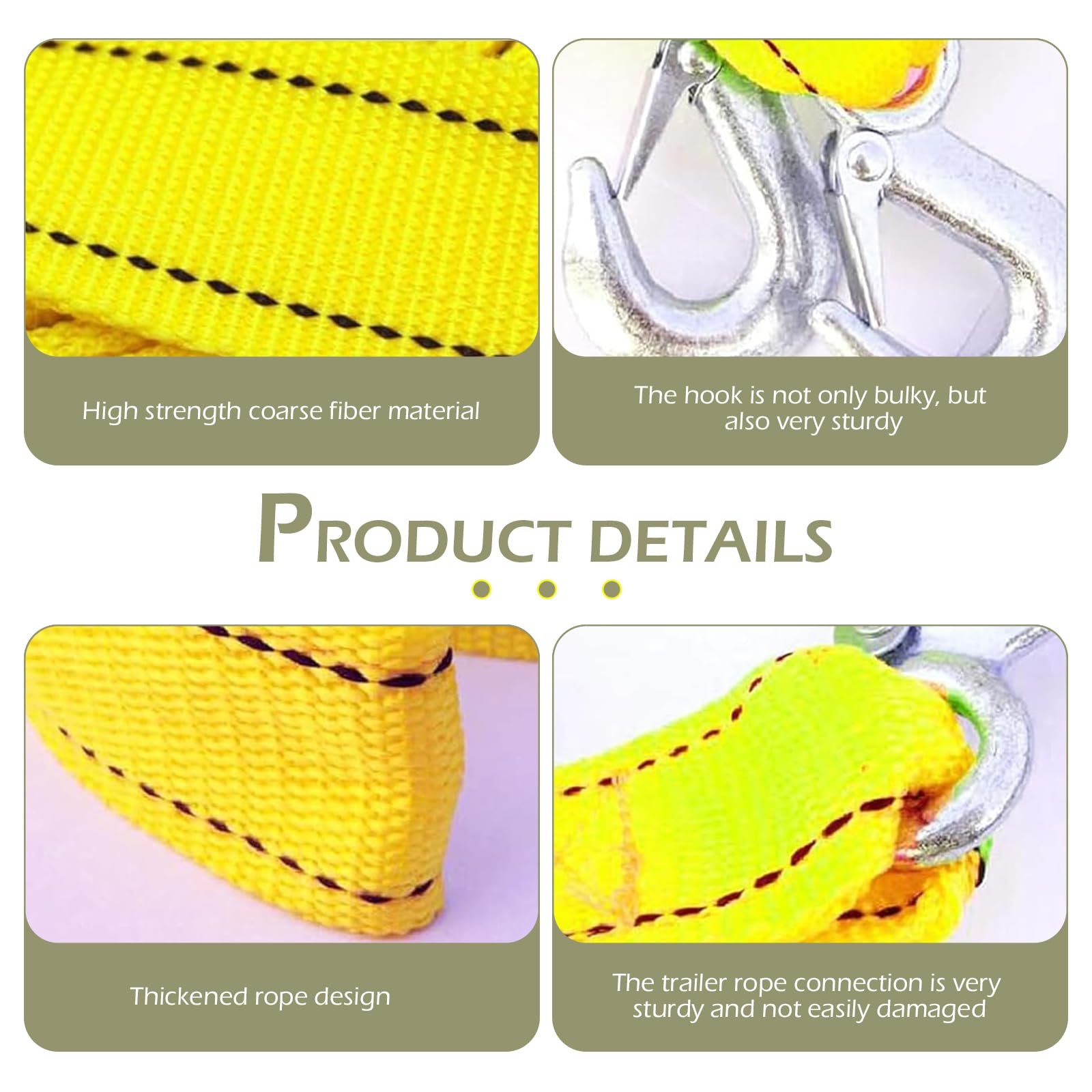 Diamall storage bag in trunk keeping tow strap organized and ready