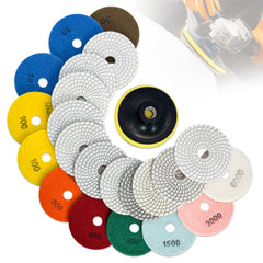 DiamDr diamond polishing pads set 6inch for versatile stone grinding and finishing.
