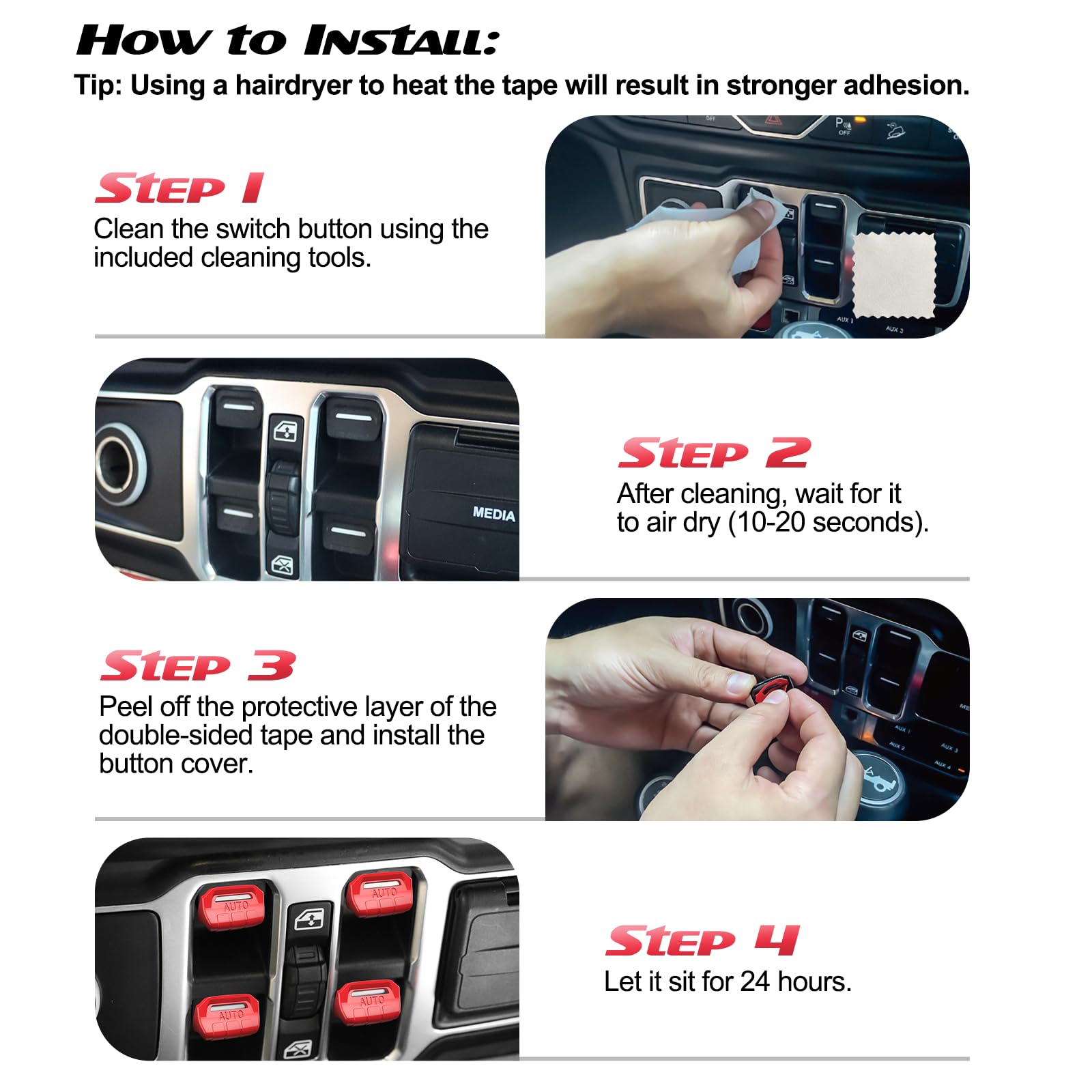 DIAMOOKY dashboard detail—bold red accent and protective layer.