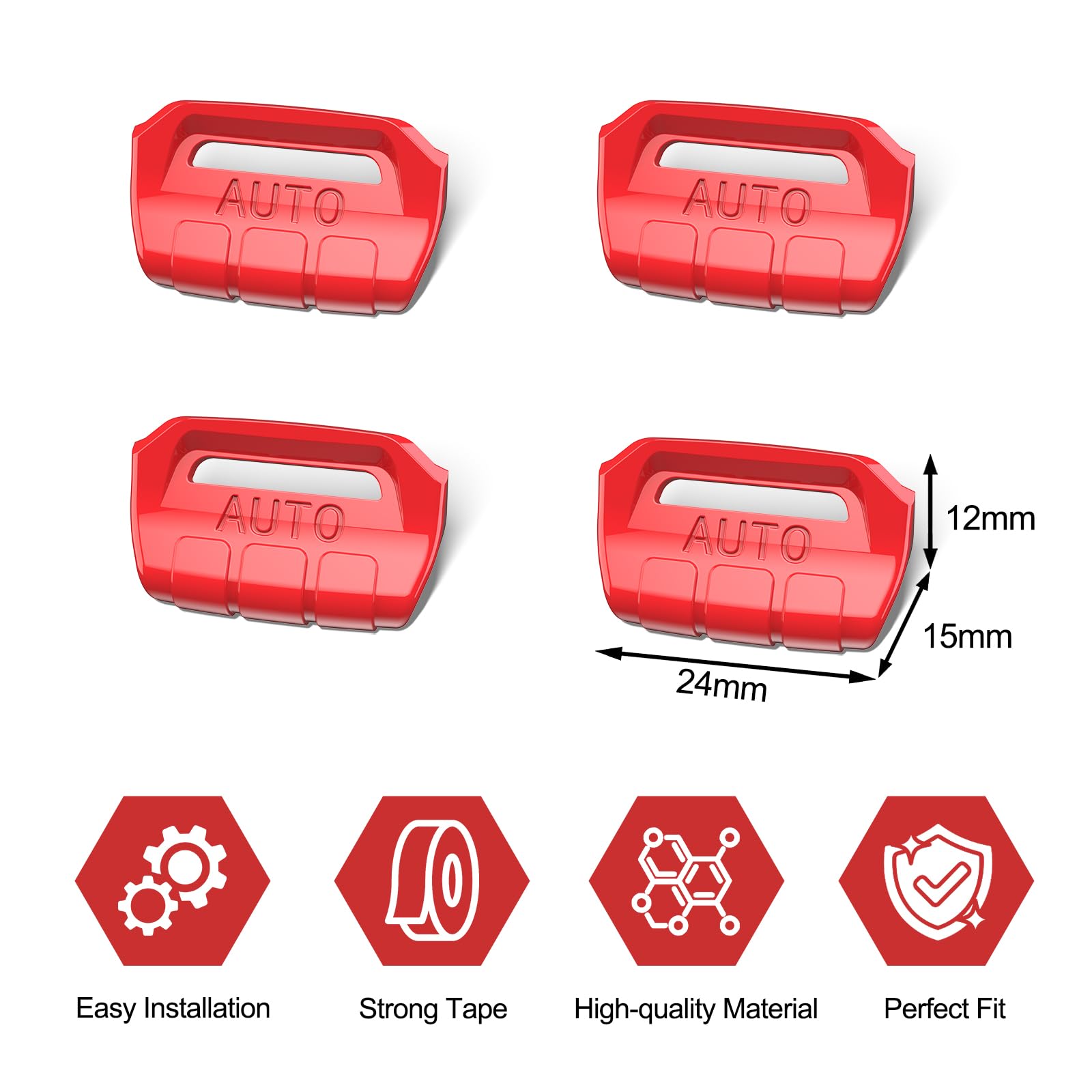 DIAMOOKY four-cover packaging—quick replacement for all window switches.