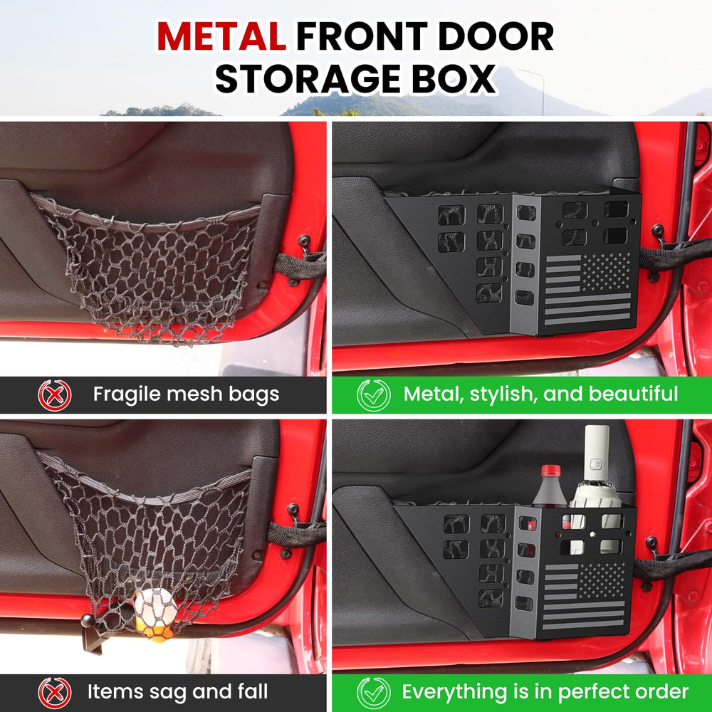 DIAMOOKY MOLLE panel installed on Wrangler JK for organized daily gear