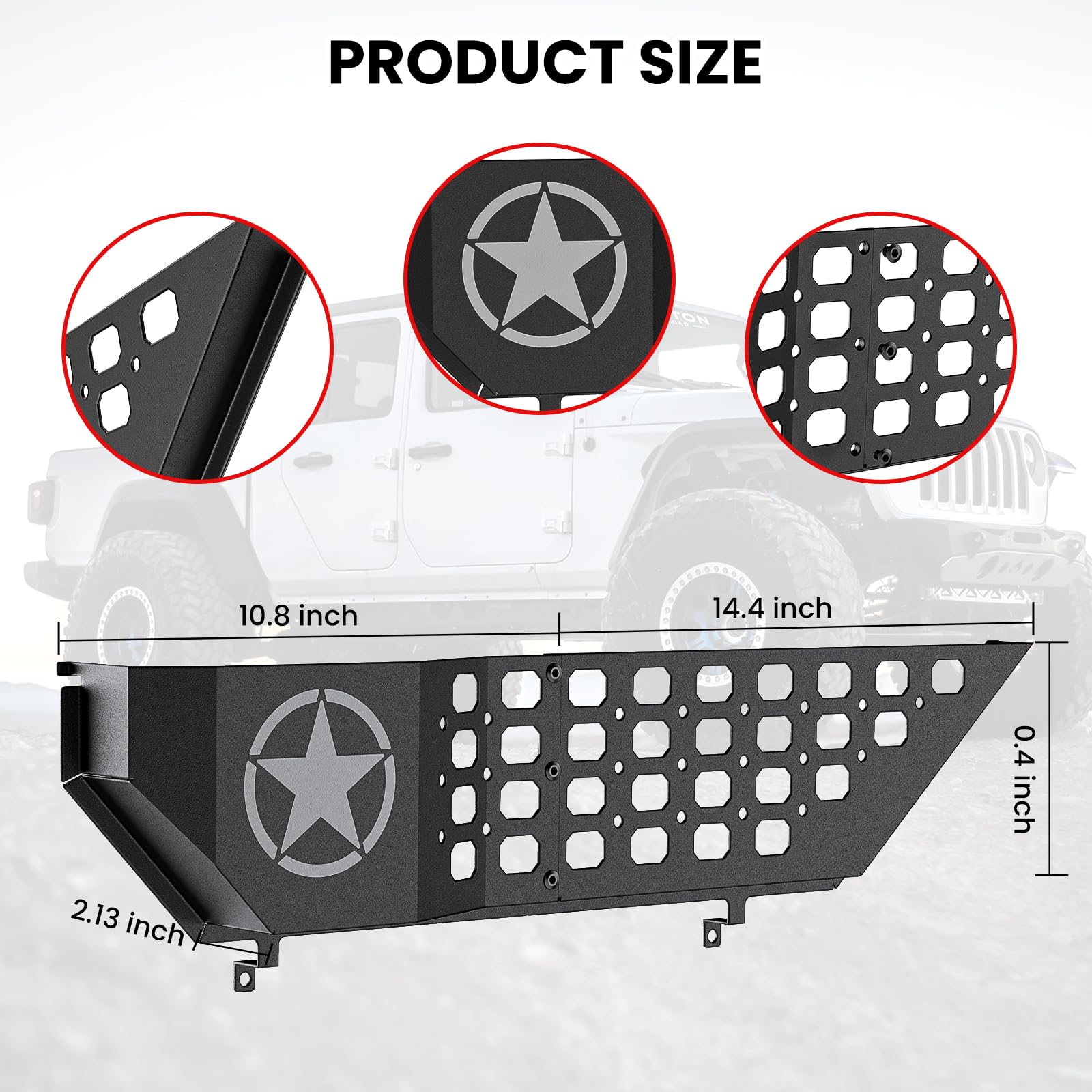 DIAMOOKY front door storage boxes organize daily essentials inside Jeep.