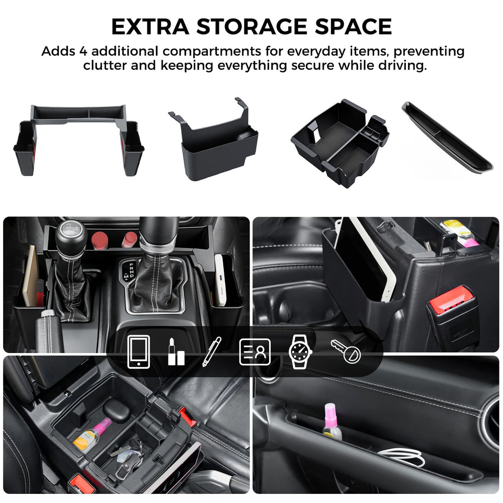 DIAMOOKY hanging storage box armrest for easy removal and interior access