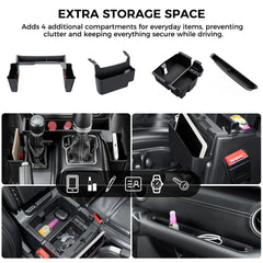 DIAMOOKY hanging storage box armrest for easy removal and interior access