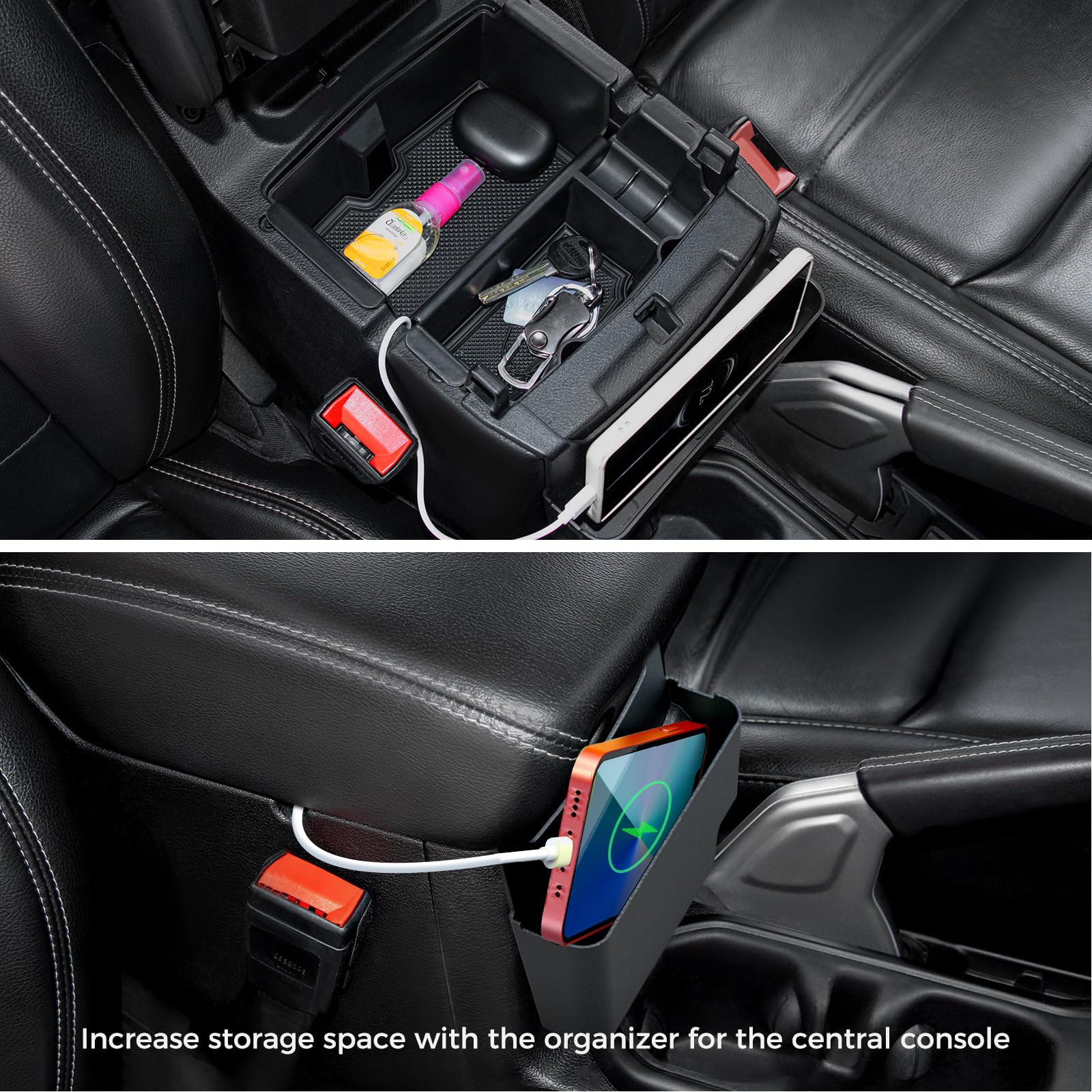 DIAMOOKY interior storage solution for Jeep, reducing console clutter