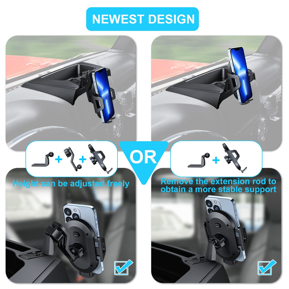 DIAMOOKY jeep-mount stays secure during rugged off-road driving.