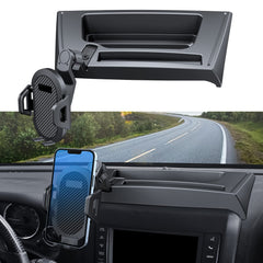 DIAMOOKY jeep-wrangler mount with storage tray offers easy access while driving.