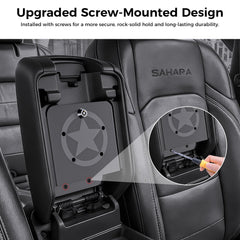 Lockable center console with keys adds security during trips