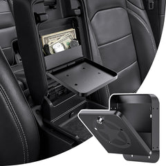 DIAMOOKY metal center console organizer installed in Jeep Wrangler JL for secure storage
