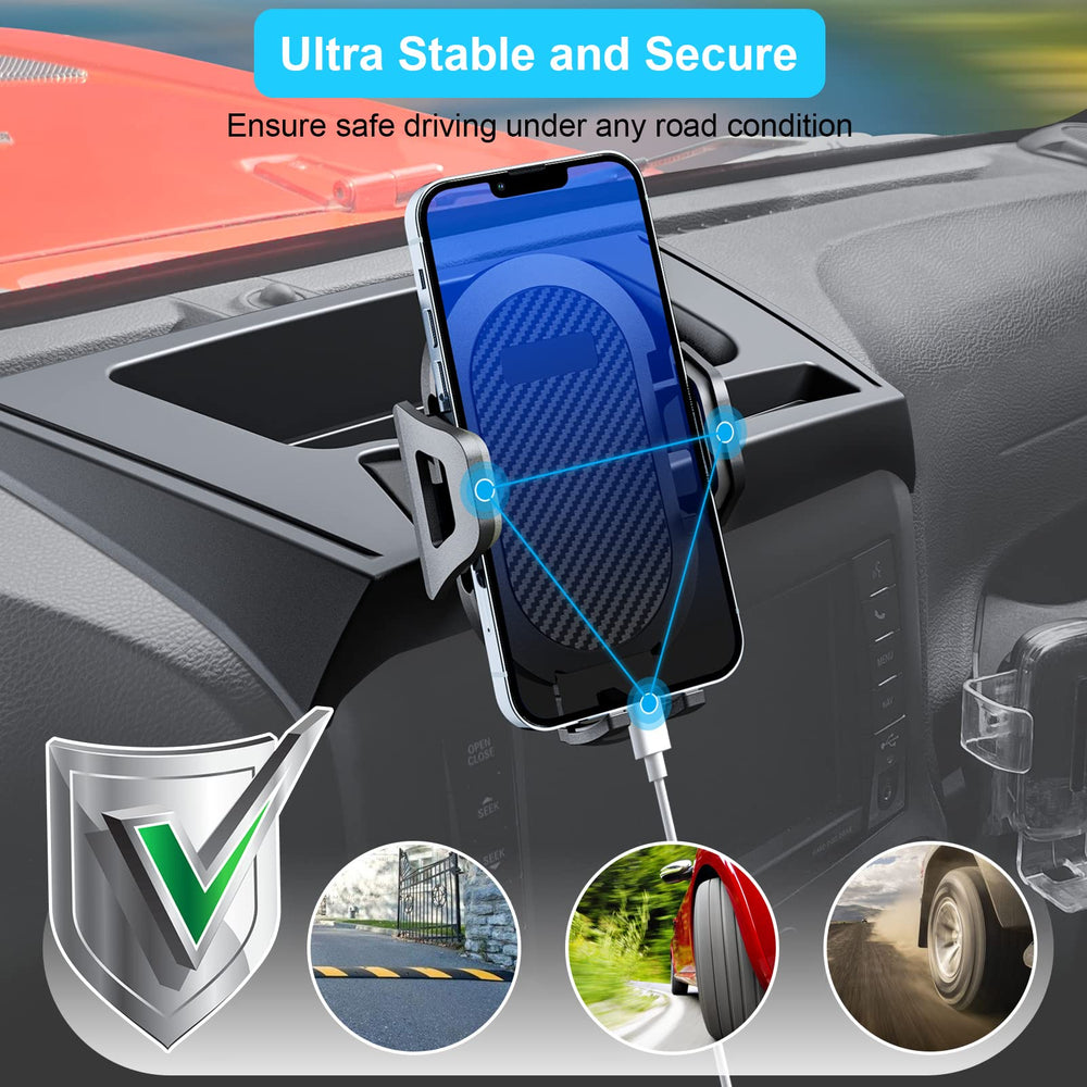 DIAMOOKY mount with anti-slip base fits phones and action cameras securely.