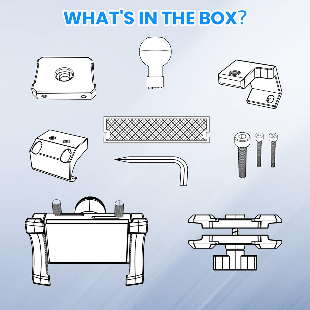 diamooky packaging includes all components for Jeep dashboard installation