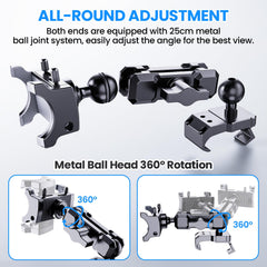 diamooky rock-solid mount keeping device steady on rough jeep trails