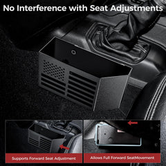 DIAMOOKY screw-install center console organizer delivers durable metal construction