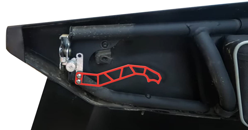 Dicater X3 latch set includes bolts for four-seat Maverick models