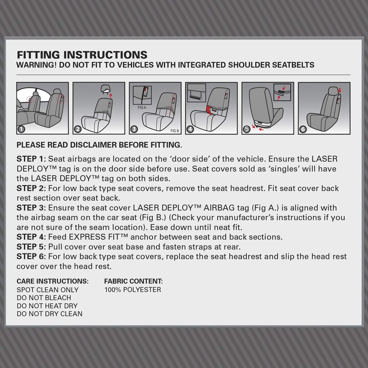 Dickies Trader seat cover easy installation for quick setup