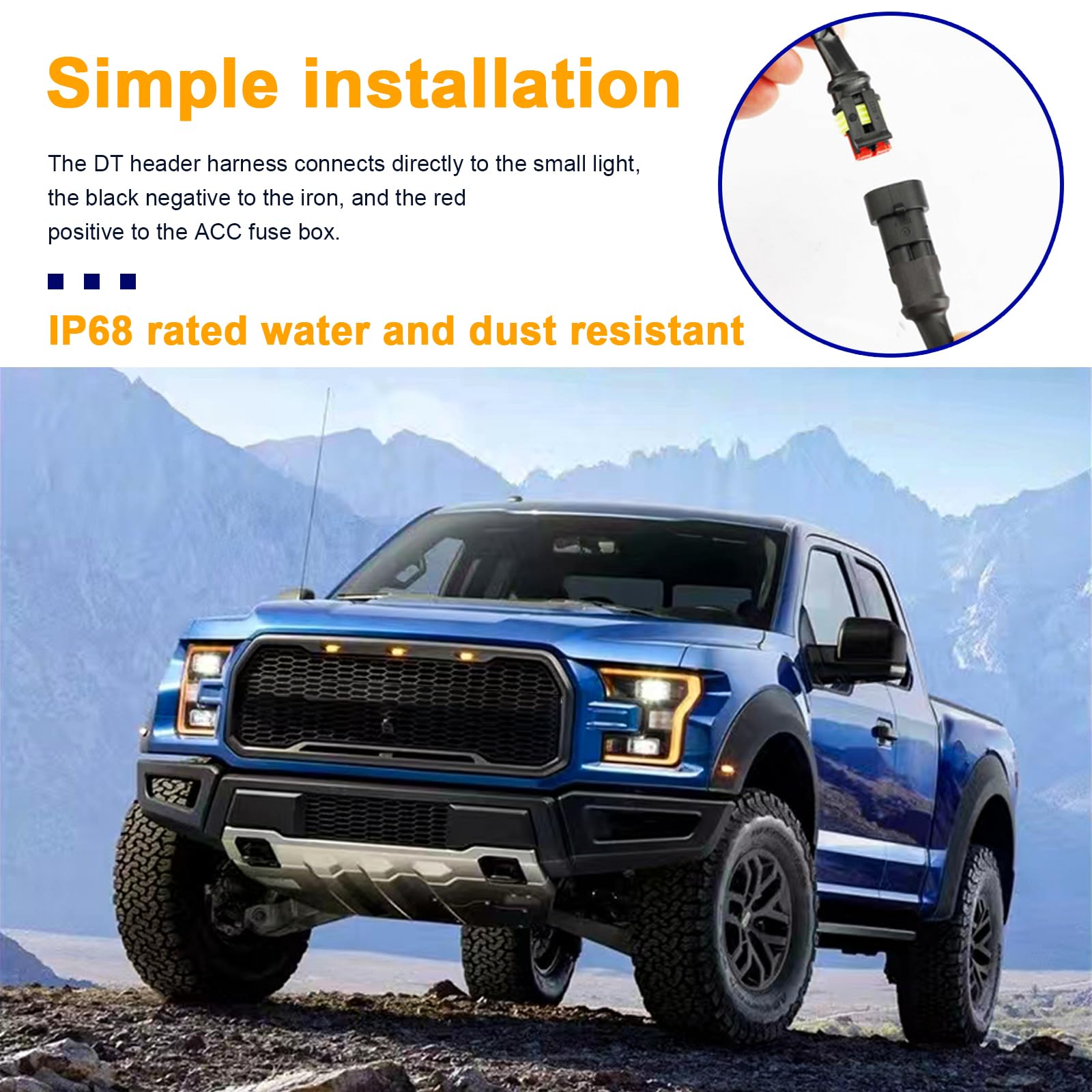Dickno compatible with F150 F250 F350 for versatile fit