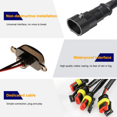 Dickno waterproof ABS casing emphasizes weatherproof design