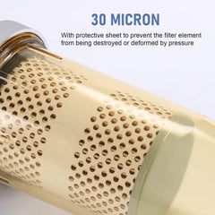 DICMIC 496 inlet and outlet 1 in NPT close-up for reliable attachment