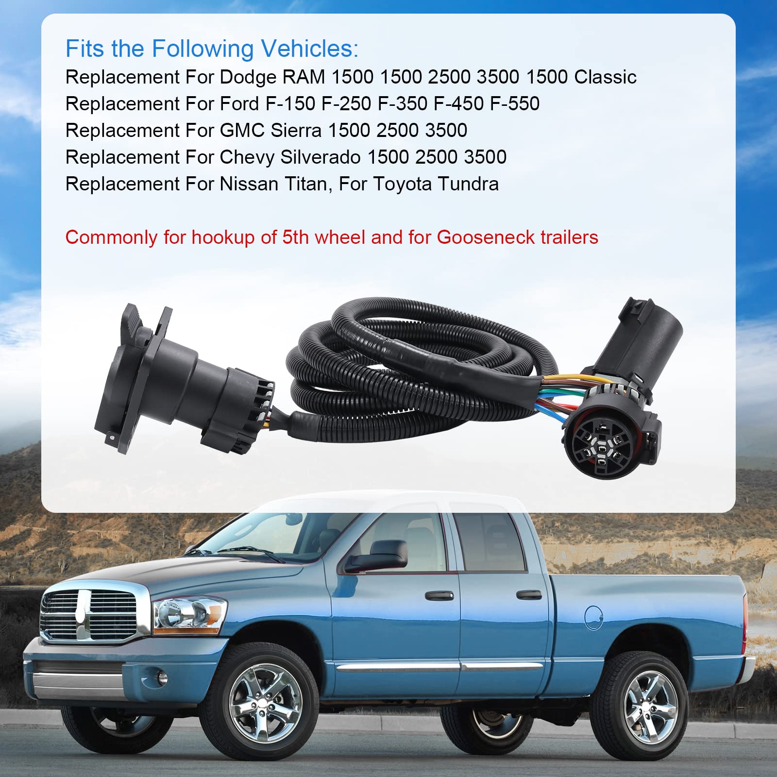 DICMIC copper-plated 7-pin terminals provide stable trailer wiring output.