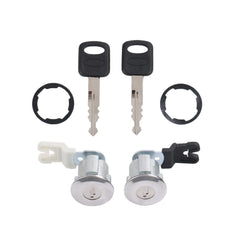 DICMIC door lock cylinder front left shows precise Ford fit for secure replacement