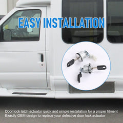 DICMIC door lock cylinder front right demonstrates quick, reliable replacement for entry