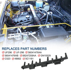 DICMIC coil pack close-up reveals high-quality windings and components.