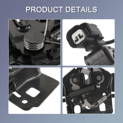 Lock housing and cable detail for DICMIC bonnet latch compatible with F-150