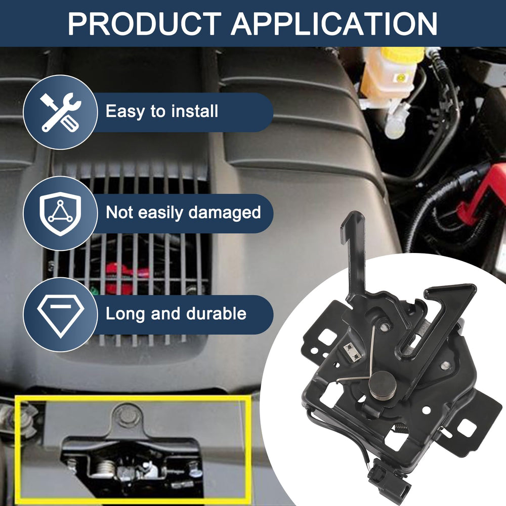 Ready-to-install DICMIC bonnet lock showing precise alignment for 2015-2020 F-150