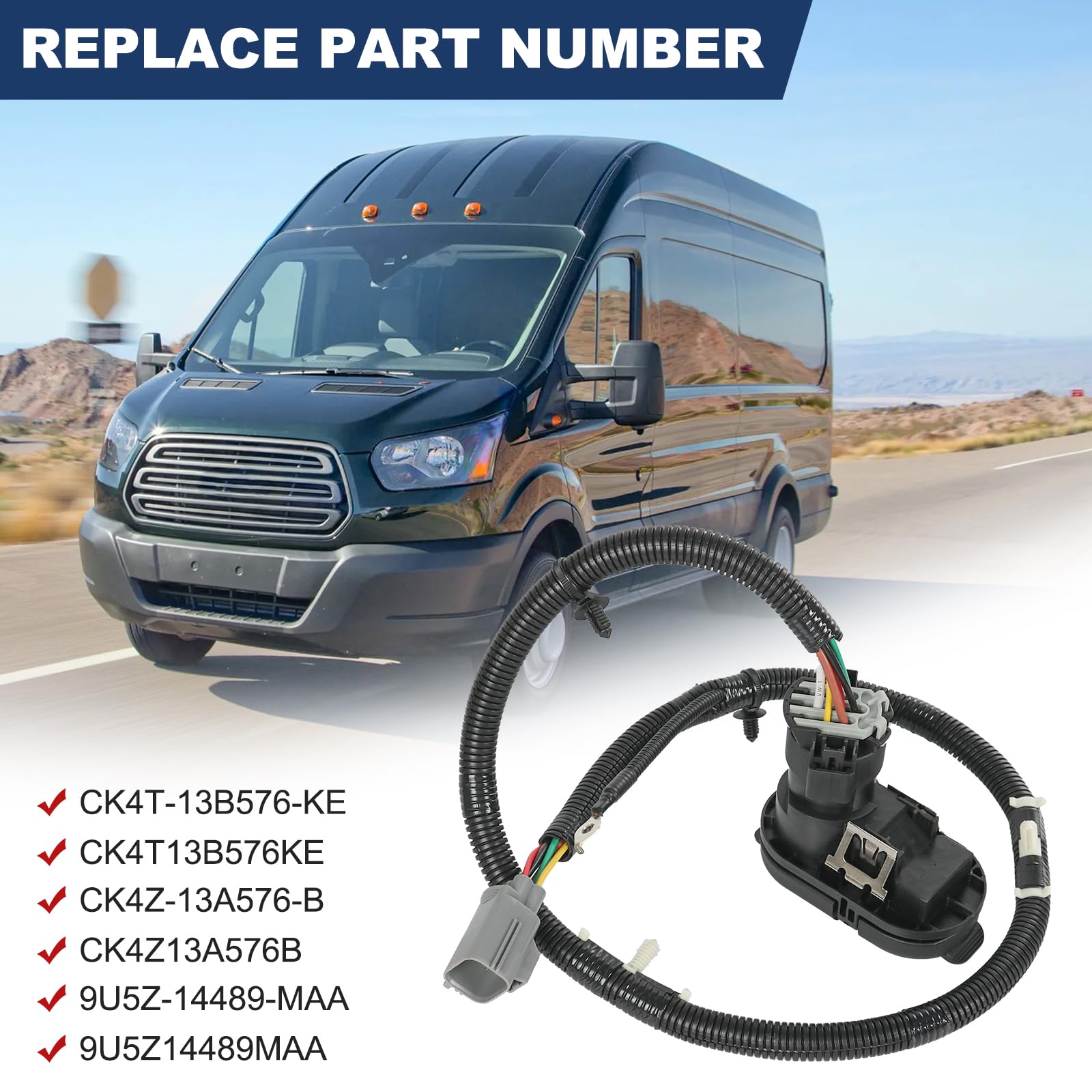 DICMIC rear bumper wiring connector for Ford Transit trailer connections.