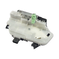 DICMIC rear left door lock latch actuator close-up showing direct-fit replacement.