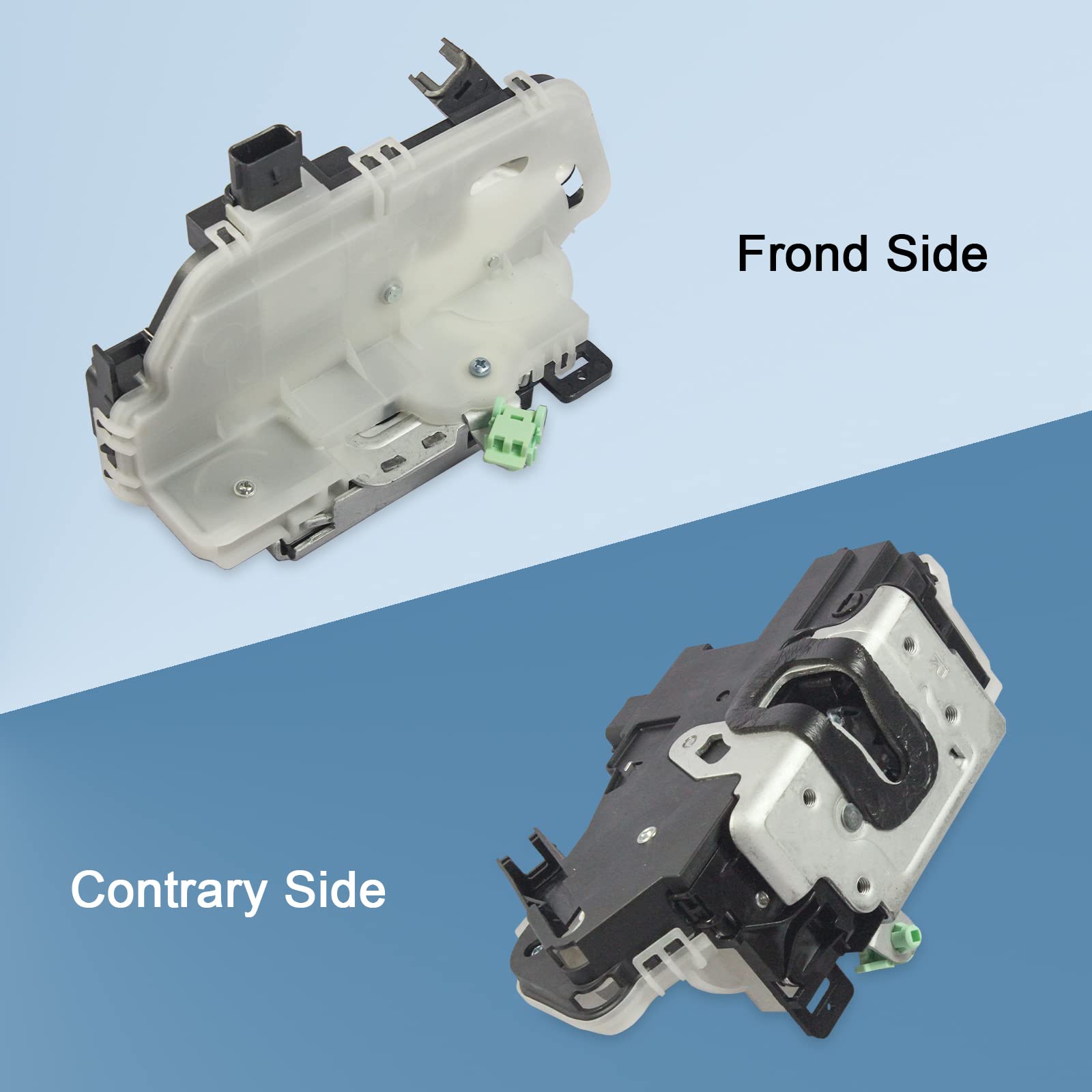 DICMIC rear right door lock actuator shown on police interceptor sedan demonstrates rugged reliability