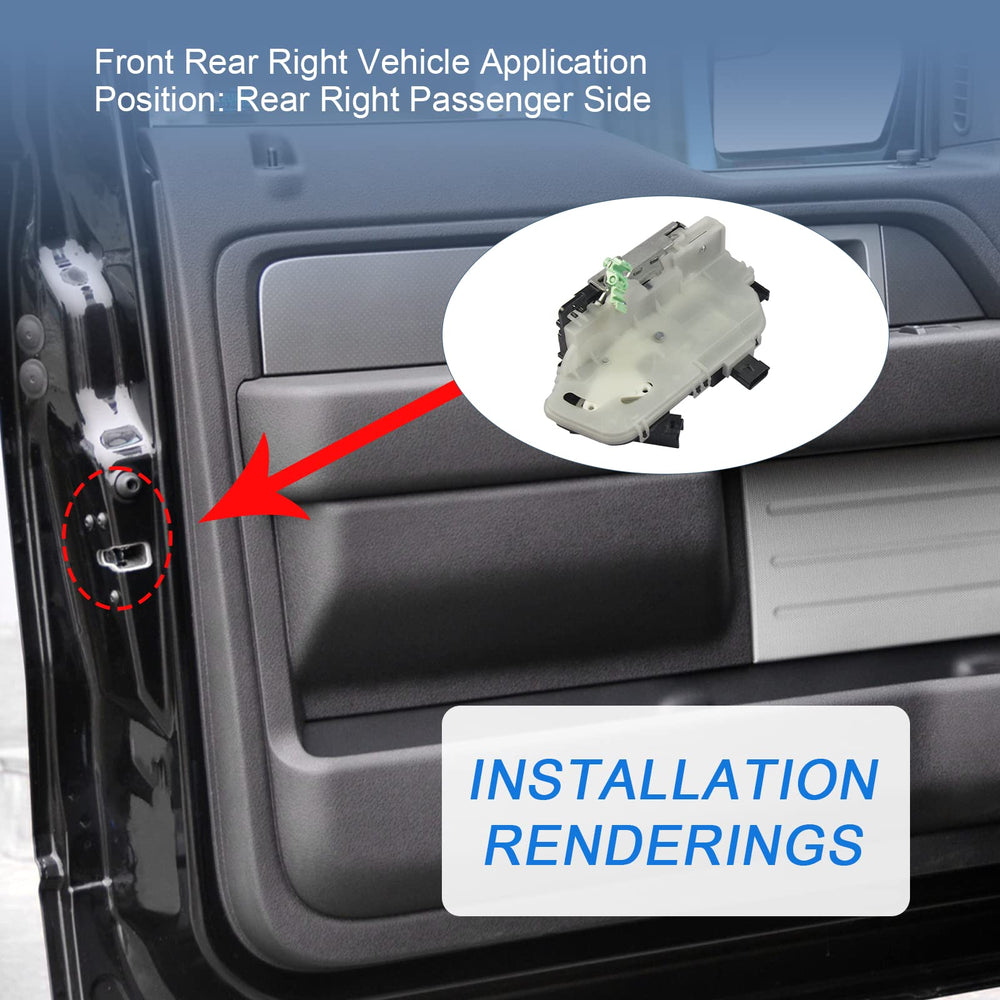 DICMIC rear right door lock actuator on police responder hybrid highlights sturdy build