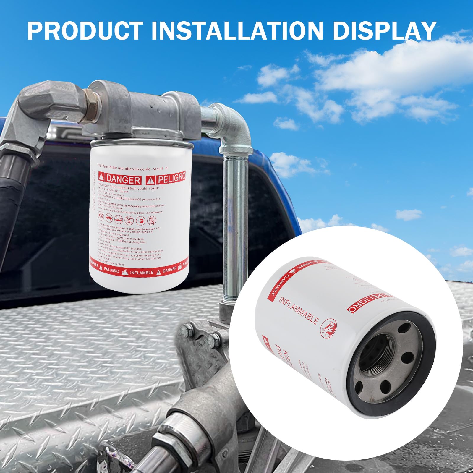 DICMIC spin-on filter cartridge included in packaging contents