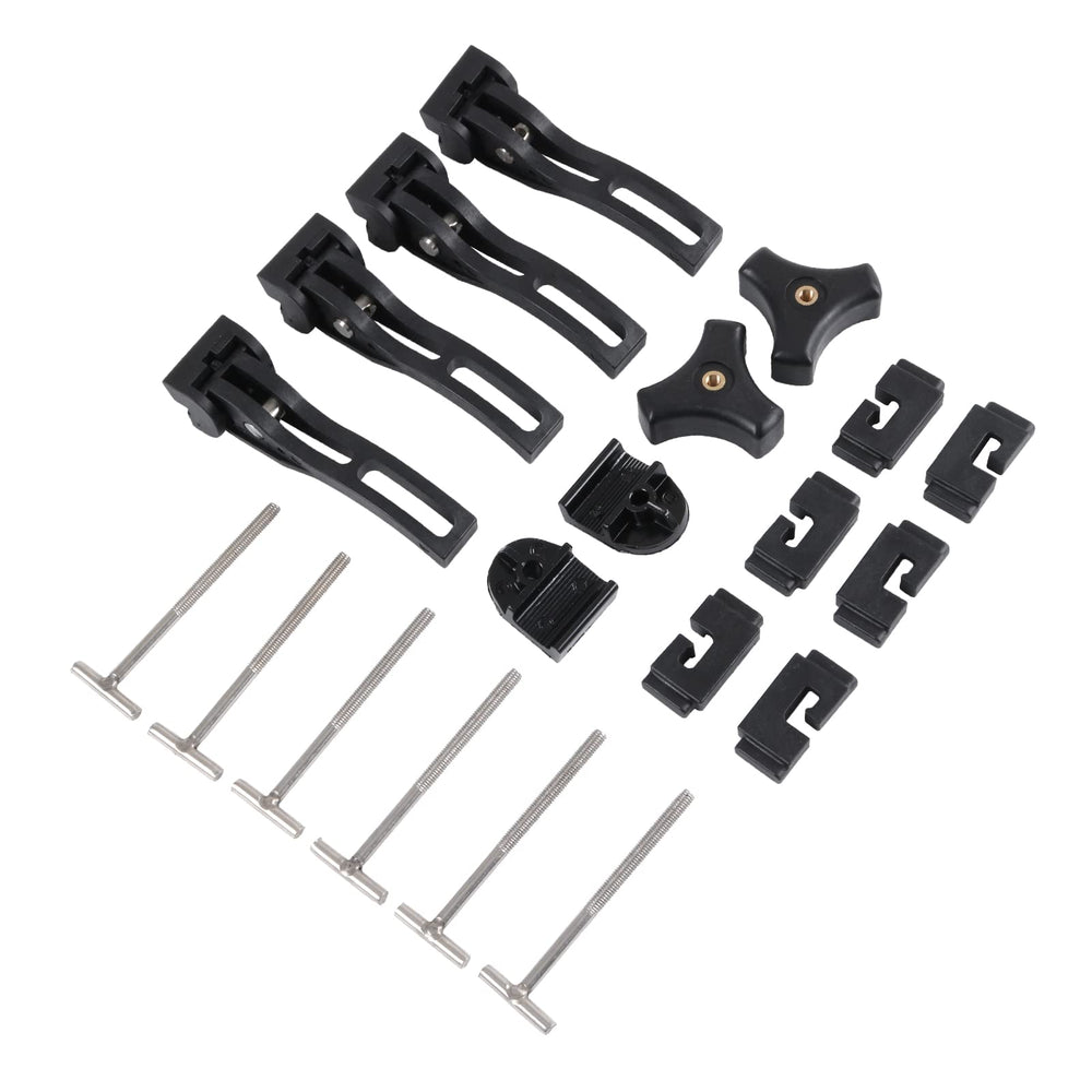 DICMIC front clamps for tonneau replacement secure mounting on quad-fold trucks.