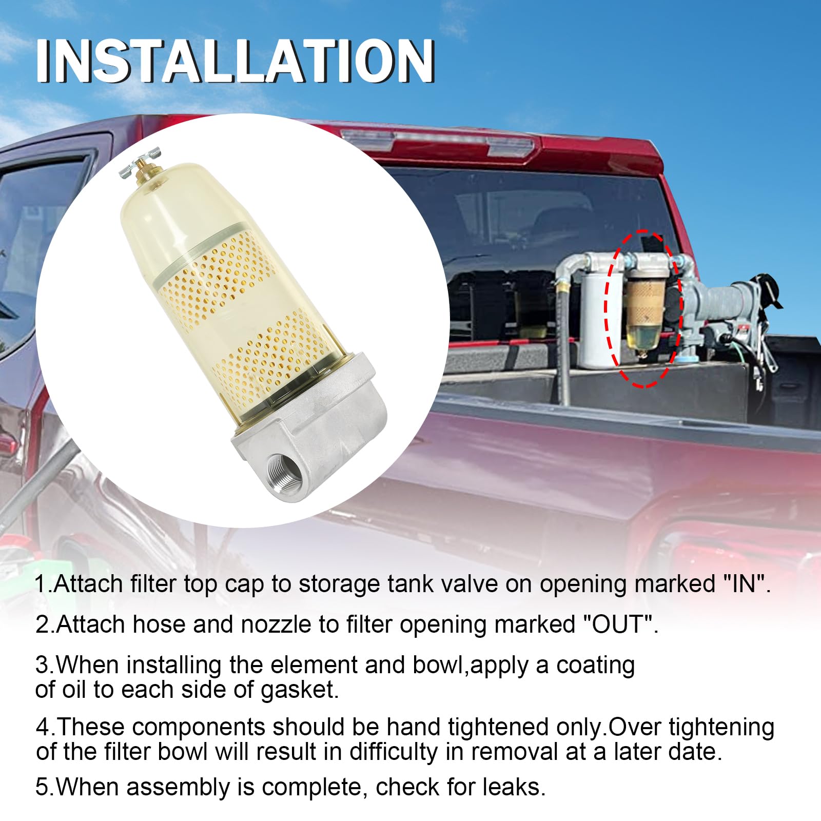DICMIC included wrench and tape simplify maintenance and replacement.