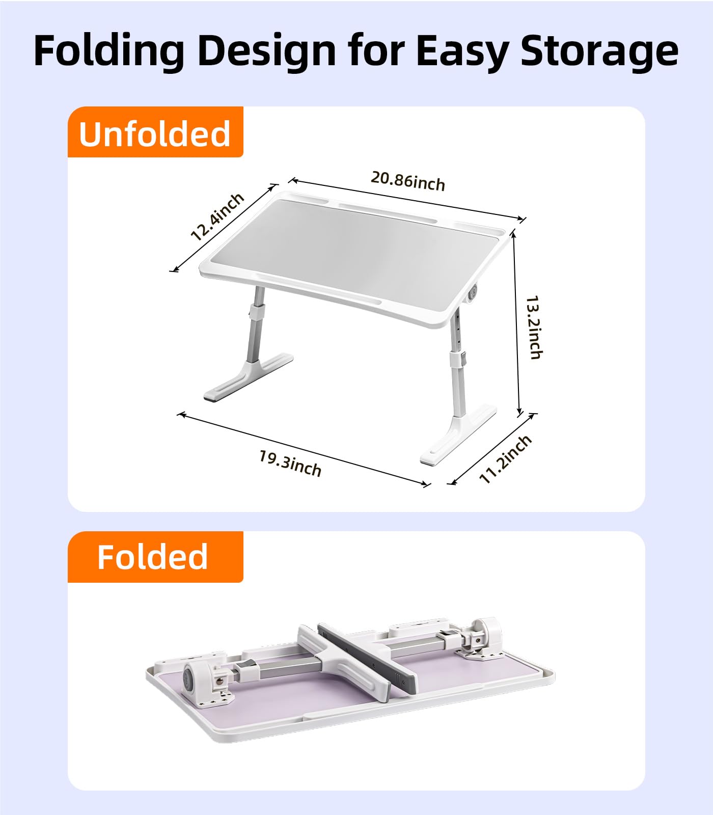DICMKY sturdy 0.98-inch legs support up to 15-20 kg.