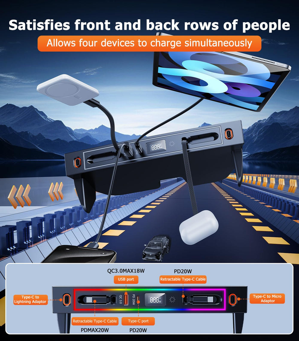 DICMKY four-port hub supports PD and QC fast charging