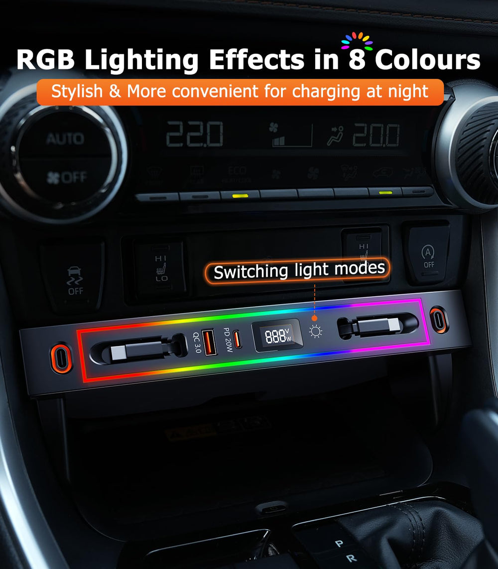 DICMKY RGB lighting adds ambient glow for night drives