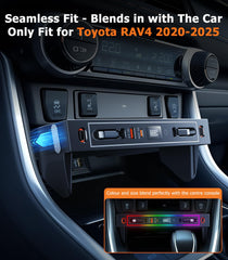 DICMKY RAV4 hub provides four-port fast charging with adapters for various devices