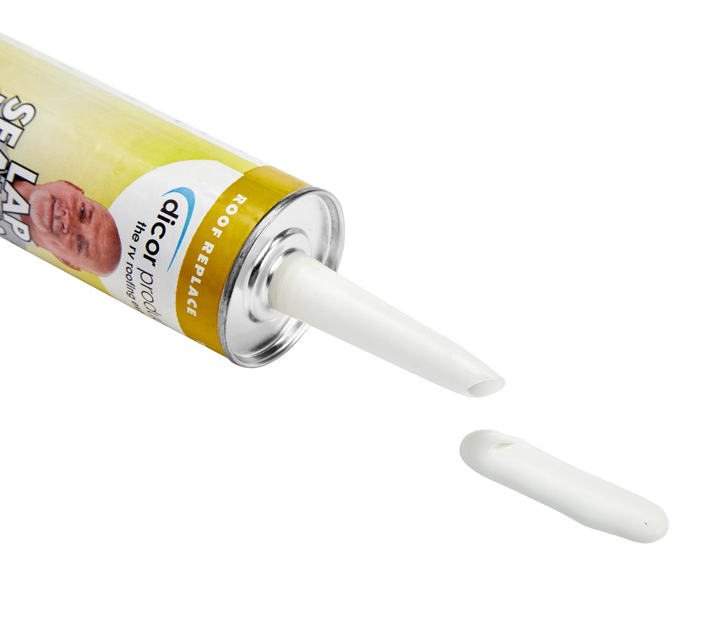 Dicor 551LSW screw-head-seal demonstrates durable seal around vent screws for long-lasting protection.
