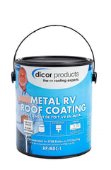 Dicor RP-MRC-1 coating can Arctic White for metal RV roofs, durable reflective protection.