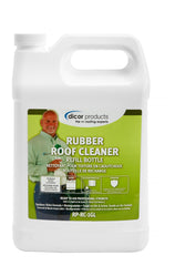 Dicor RP-RC-1GL spray bottle cleans RV roof and lifts grime.
