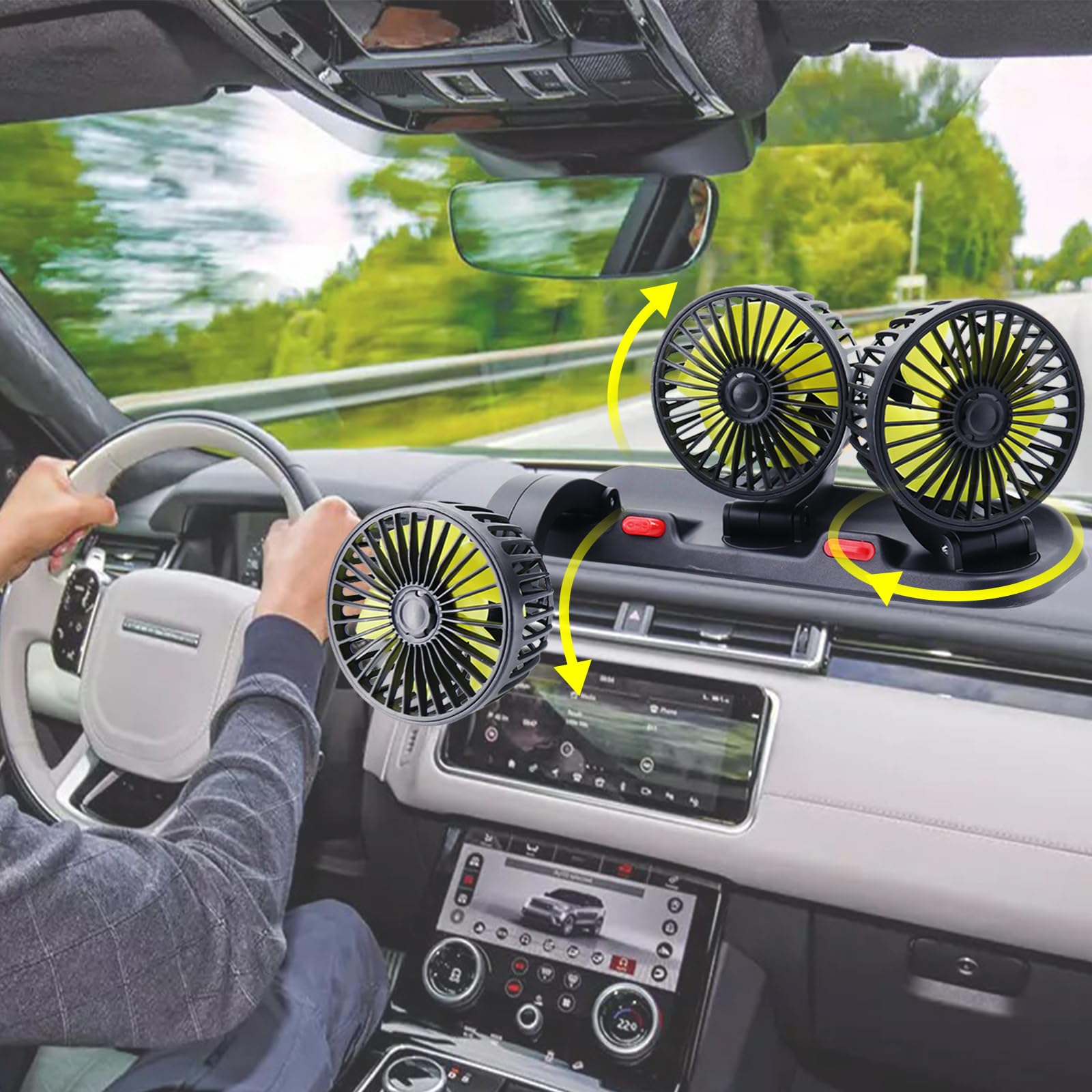 Dicross energy-saving design helps cool without draining the battery.