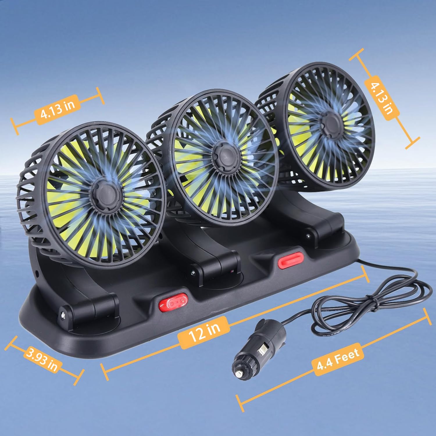 Dicross multi-angle airflow adapts to seating positions and cabin layout.