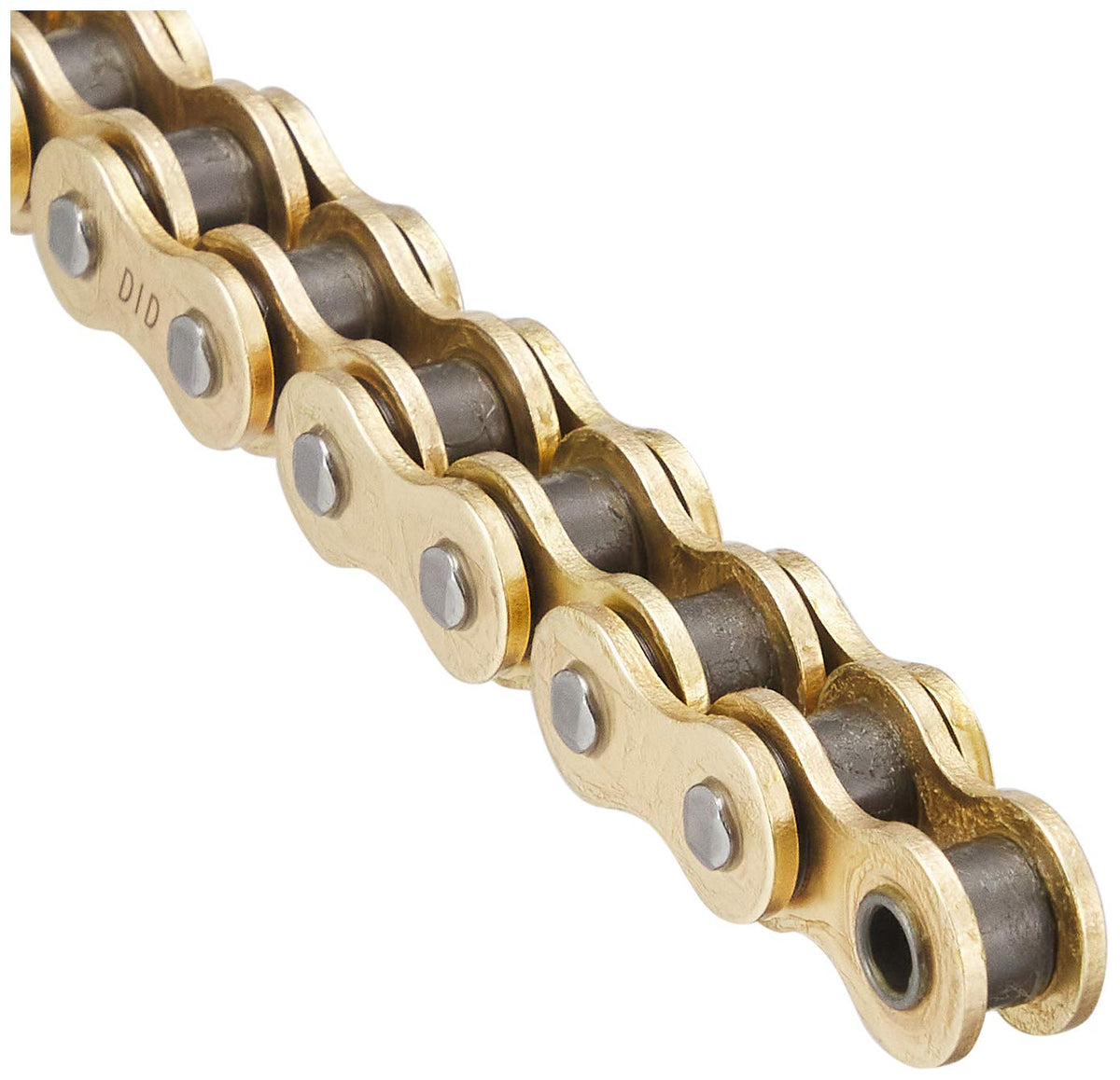 DID 520ERVT-120 Gold high-performance chain close-up for durable off-road riding