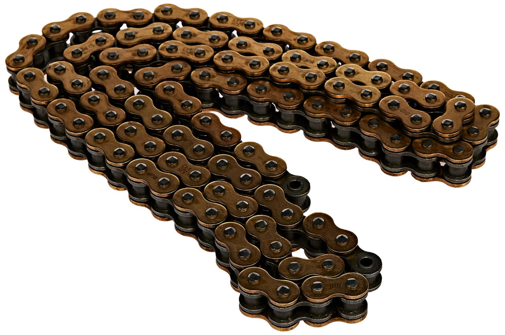 DID 525VX3G110ZB gold 110-link chain with X-ring seal for rugged use