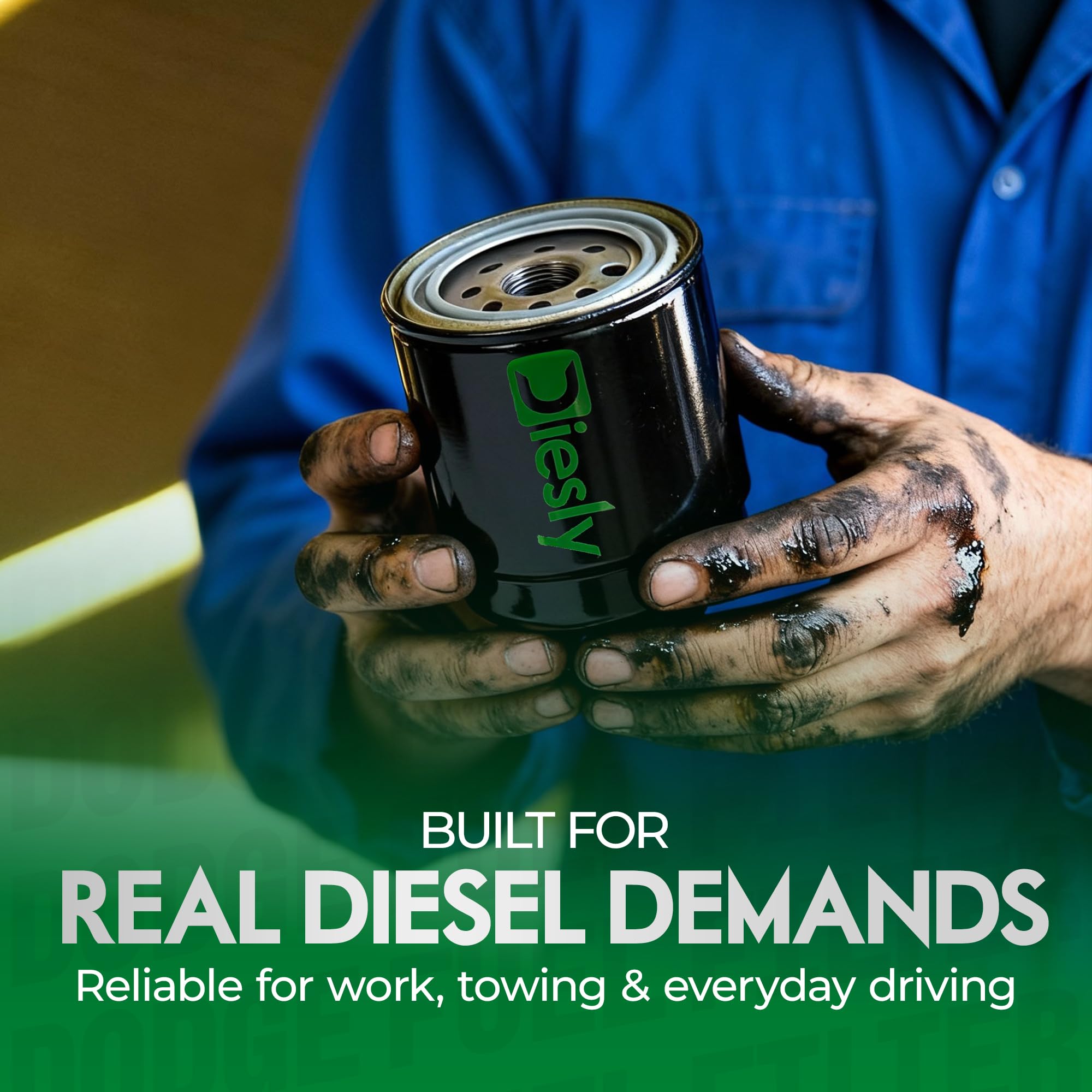 Diesly recommends replacement every 15,000 miles or 12 months.