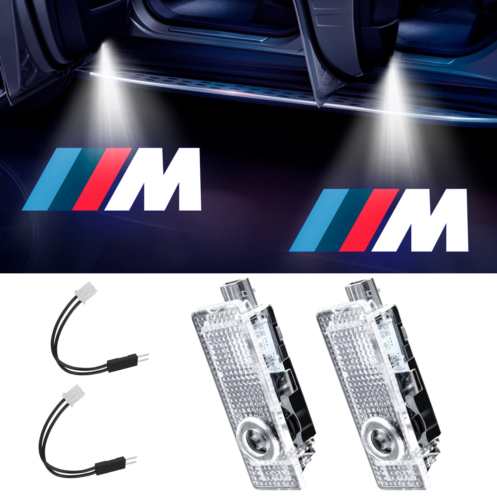 Dieyi car welcome light on BMW rear door projection for cohesive branding