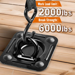 Digank D ring anchor backplate provides sturdy mounting for tie downs