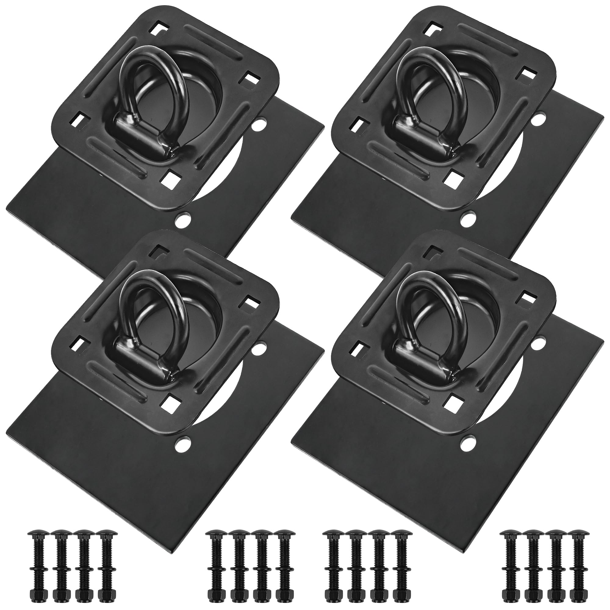 Digank recessed D ring anchors secure heavy loads on trailer floors